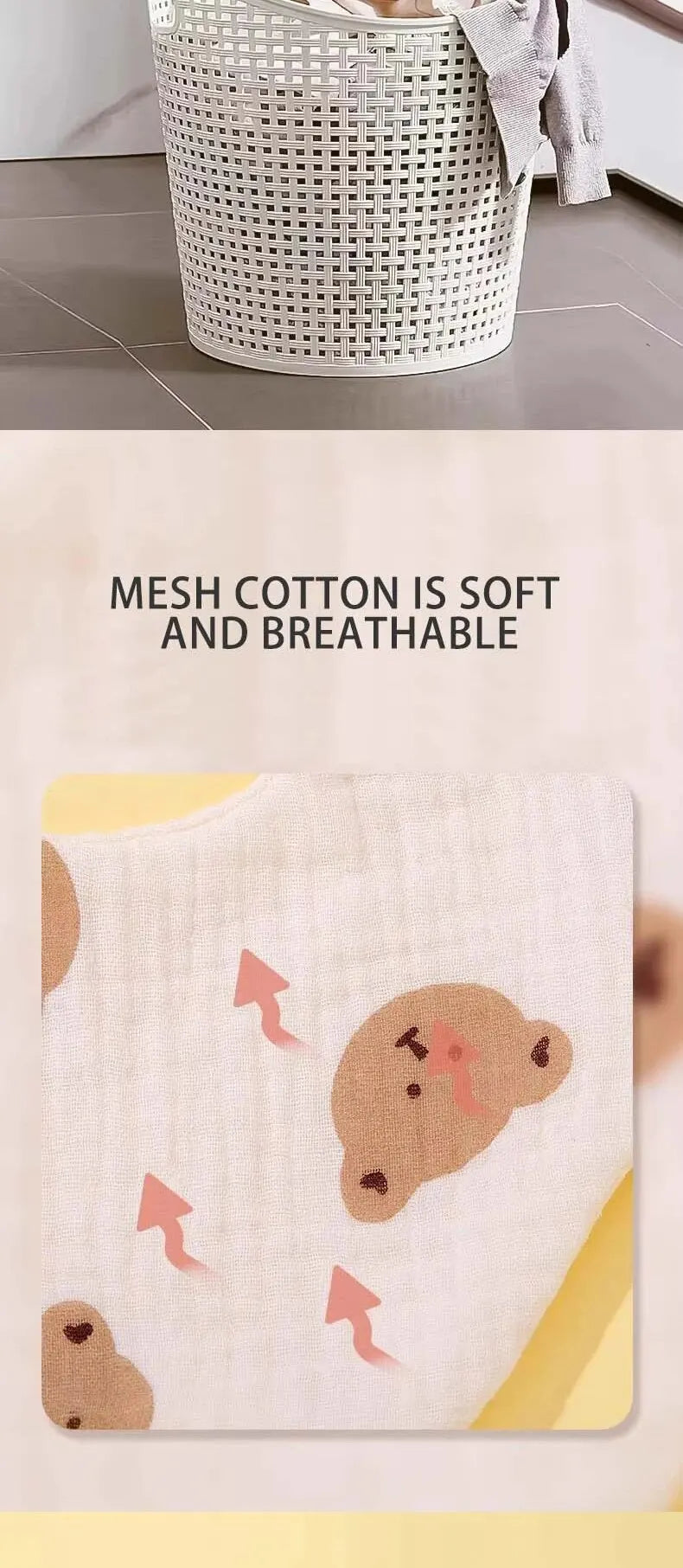 Wholesale Pure Cotton Printed Six-layer 360 Rotatable Baby Feeding Bibs Toddler Saliva Towel Infant Gauze Baby Bib