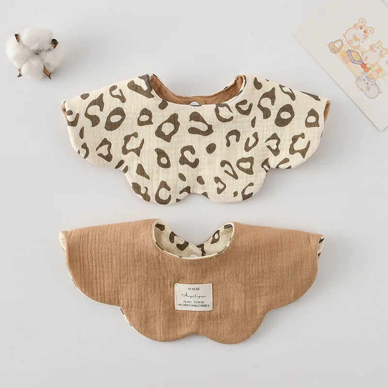 New Cute Cotton Baby Feeding Drool Bib Infants Two-sided Usable Saliva Towel Soft Burp Cloth For Newborn Toddler Kids Bibs