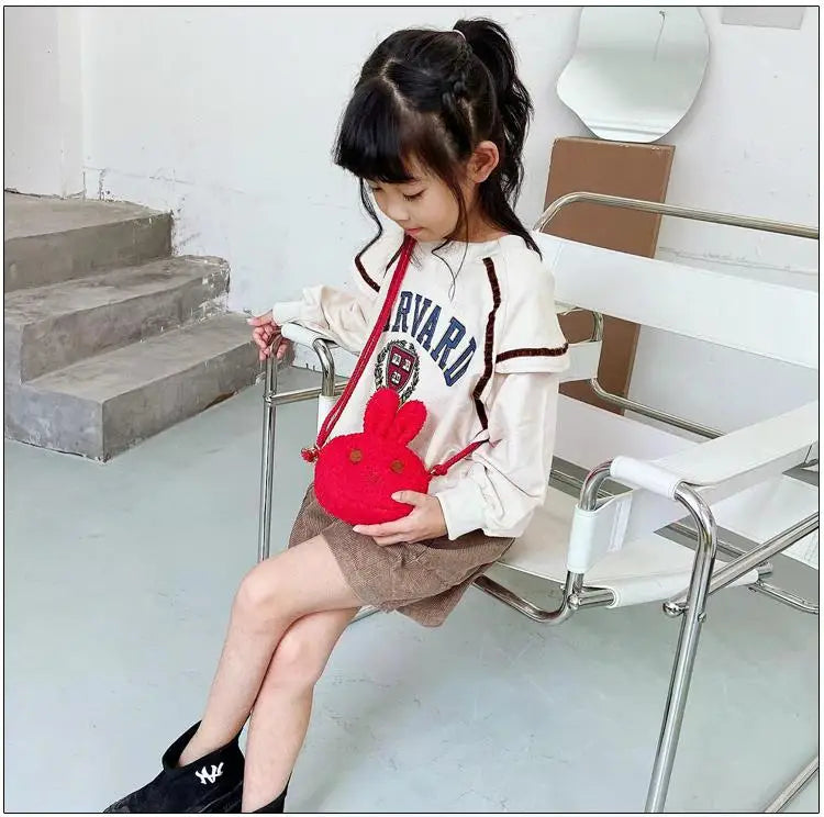 New Cute Little Rabbit Baby Girls Handbags Fashion School Bags for Girls Kids Small Shoulder Lunch Bags Child Girl Backpacks