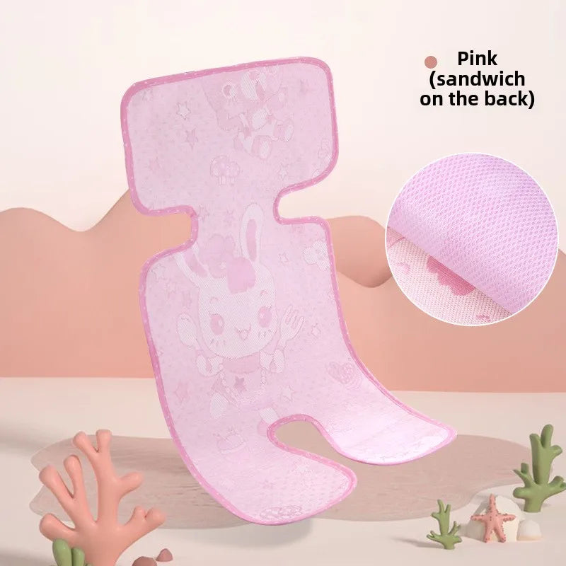 Universal Baby Stroller Seat Pad Summer Washable Cooling Mat Cushion for Stroller Car Seat High Chair Pushchair Sleeping Cushion