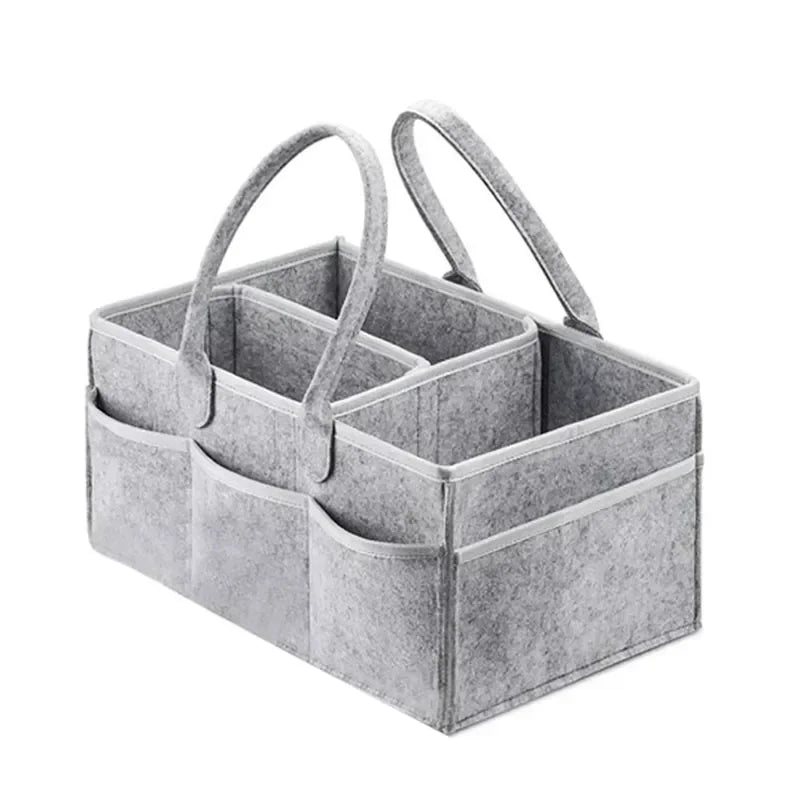 38*23*18cm Baby Diaper Caddy Organizer Portable Holder Bag for Changing Table and Car Nursery Essentials Storage Bins
