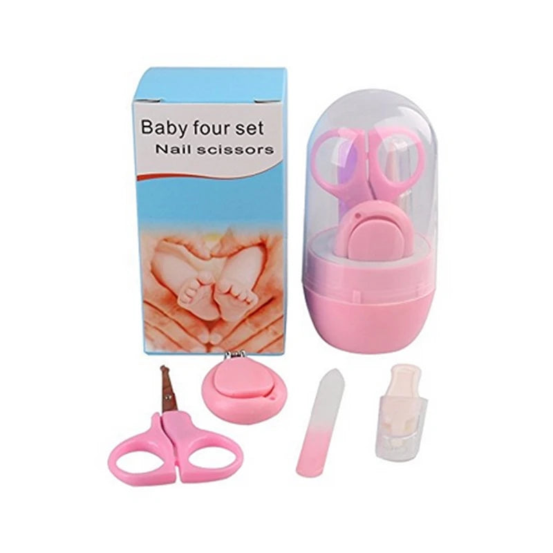 Newborn Baby Nail Scissor Baby Nail Care Tool Kid Safe Portable Nail Clipper Trimmer Tweezer with Box Children Manicure Kit