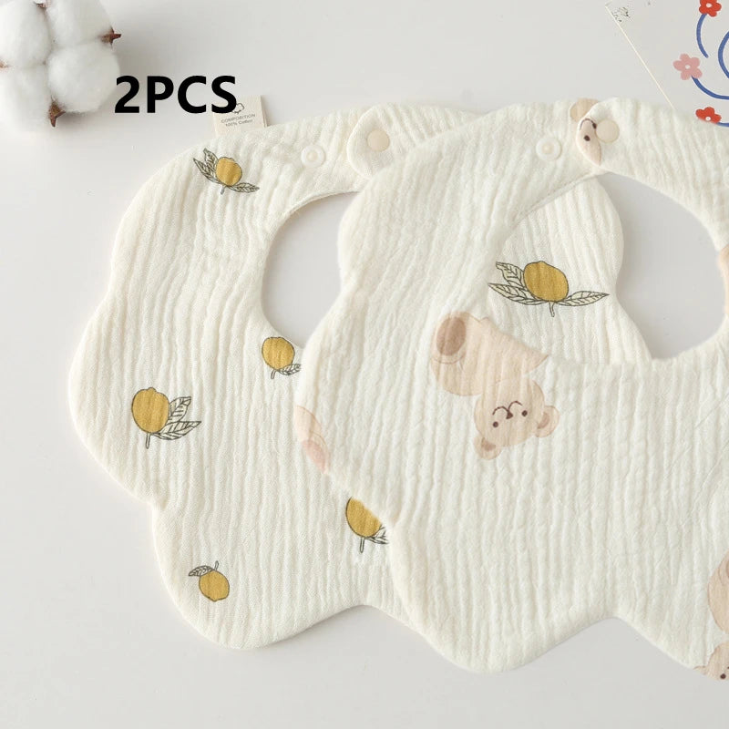 Newborn Baby Bibs Infant Burp Cloths Baby Stuff Feeding Drool Bandana Saliva Towel Toddler Bib Baby Accessories Dropshipping