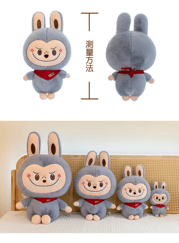 Rabbit Labubu Plush Toy Cartoon Cute Doll Cloth Doll Childrens Accompany Sleeping Soft Plush Pillow Doll Birthday Gift Kids Toys