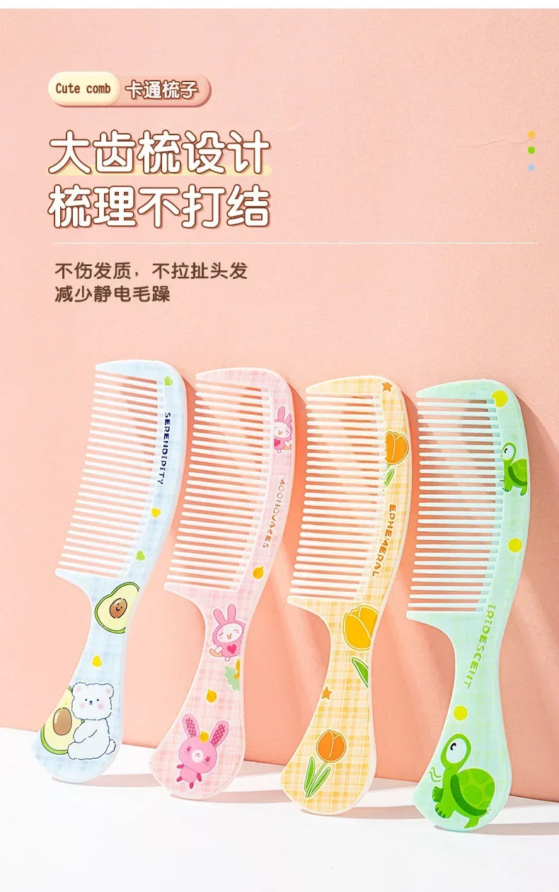 Baby Portable Untangling Hair Brush Health Care Tools Combs Kids Cute Rabbit Bear Children Hairbrush Comb for Girls Accessories