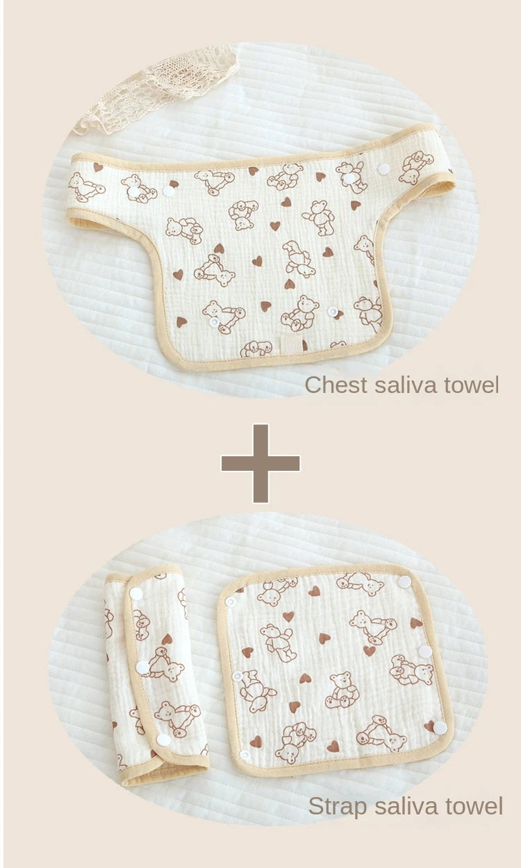 Baby Waist Stool Drool Bib Newborn Infants Teething Soft Cotton Pad Saliva Towel Multi-Function Baby Strap Dinner Dropshipping