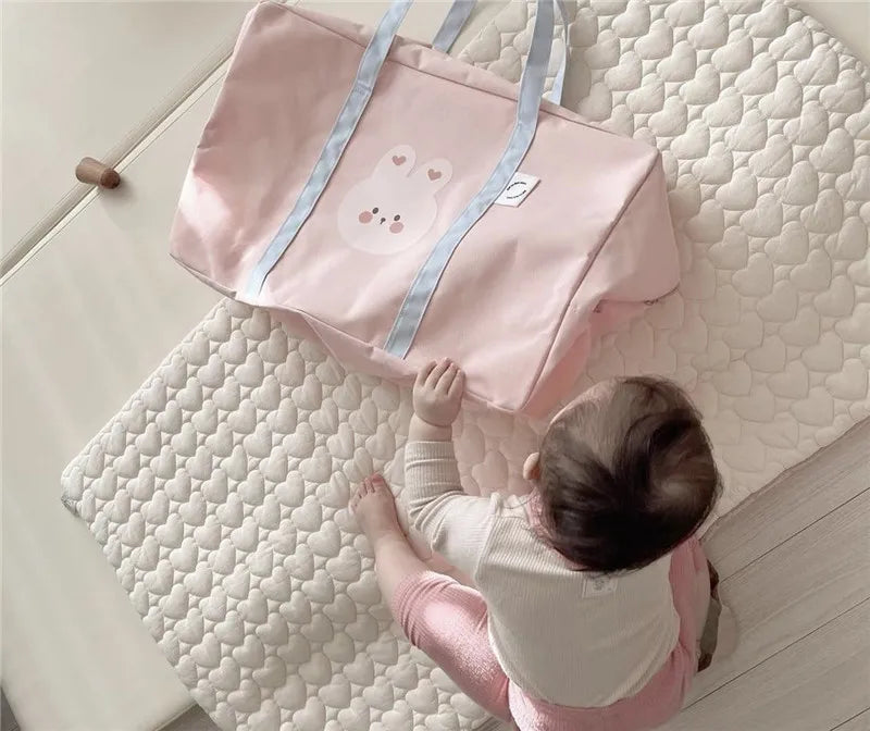 Large Capacity Mommy Bag for Maternity Hospital Bag Kindergarten Quilt Storage Bag Diaper Baby Items Organizer Travel Bag