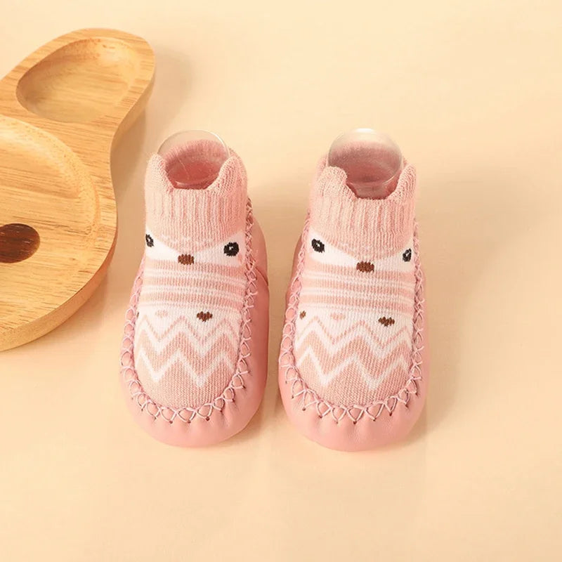 2025 New Born Baby Socks with Rubber Soles Infant Baby Girls Boys Shoes Spring Autumn Baby Floor Socks Anti Slip Soft Sole Sock