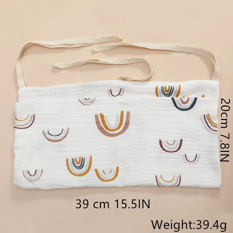 Baby bedside dual-pocket storage bag Portable diaper storage bag Newborn bedside multi-functional storage bag cute