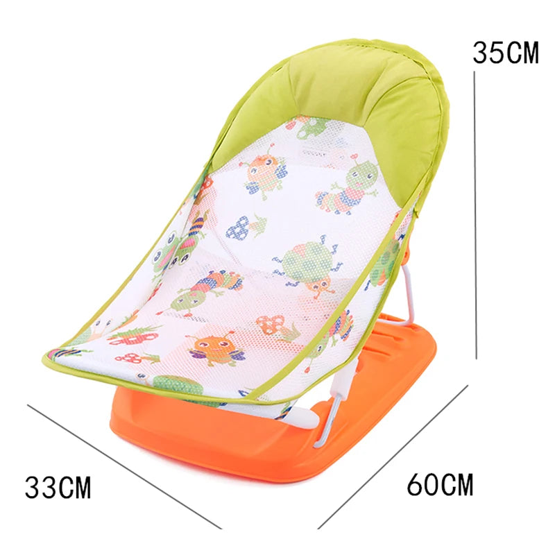 Summer Deluxe Baby Bather Seat Comfort Folding Baby Bather Rocking Chair Baby to Toddler Bath Tub - No-Slip Seat