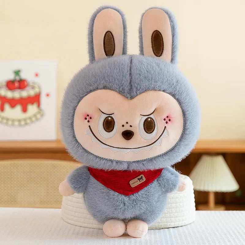 Rabbit Labubu Plush Toy Cartoon Cute Doll Cloth Doll Childrens Accompany Sleeping Soft Plush Pillow Doll Birthday Gift Kids Toys