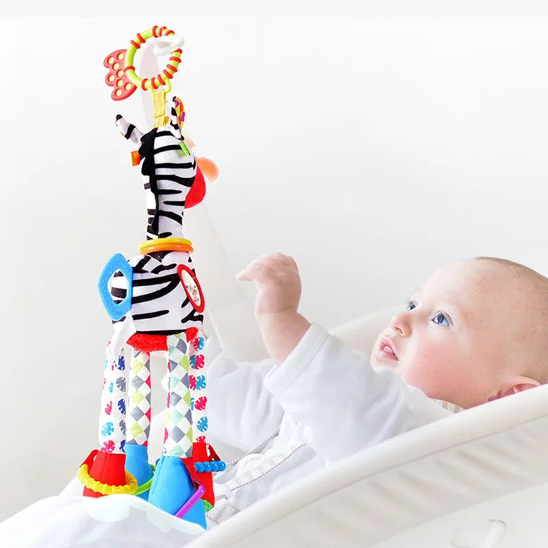 Baby Rattle Musical Caterpillar Worm Soft Infant Plush Toys Educational Interactive Sensory Toy for Babies Newborn Toddler Gift