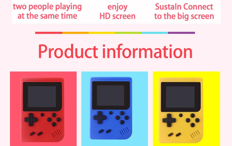 2.4 Inch LCD Screen Retro Video Game Console Built-in 400 In Handheld Portable Game Console Christmas Gift Christmas