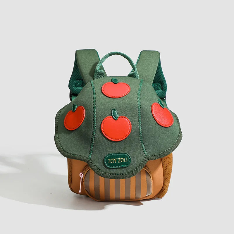 Kid Backpack Cute Mushroom Apple Kindergarten Cartoon Pink Mini Travel Bag Schoolbag Preschool Gift for Toddler Girl Boy 3-6