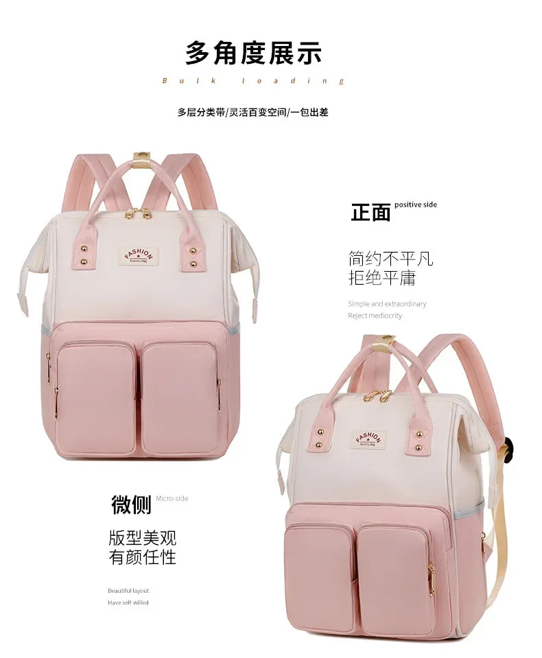 Multifunctional Large-capacity Mommy Bags for Outings Travel Backpack Waterproof Portable Mother and Baby Bag Women's Backpack