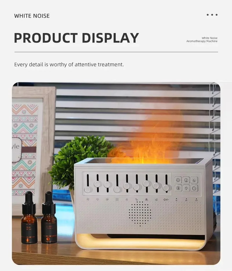 C221 Portable White Noise Built-in Bluetooth Speaker Humidifier Sleep Aid Device All-in-one Machine with 8 Group Nature Sounds