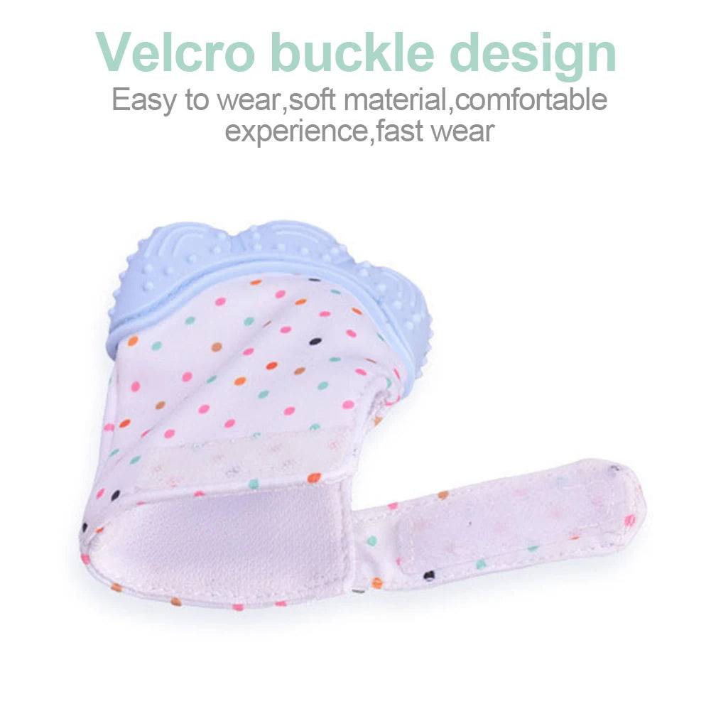 Kids Teething Gloves Mittens Chewable Newborn Dental Care Durable Teether Toys Teething Infant Chewing Toy Baby Care Tools Stuff
