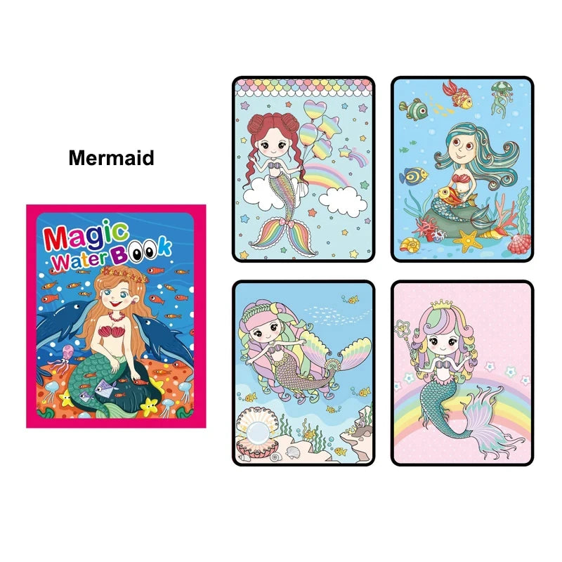 Coloring Books Baby Magic Water Book Montessori Educational Toys Children 1 Year Reusable Painting Kids Games