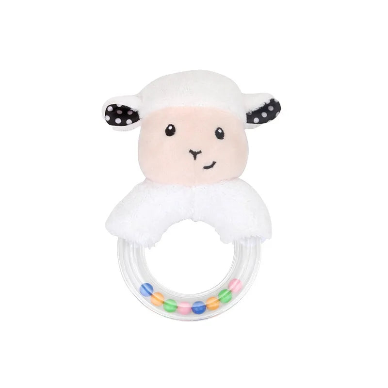 Baby Hanging Rattles Soft Sensory Learning Toy Plush Animals Stroller Infant Car Bed Crib Travel Activity for Babies Toddlers