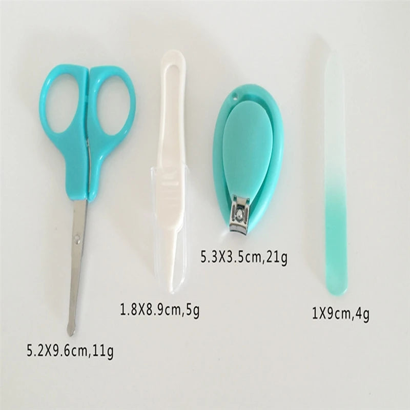 Newborn Baby Nail Scissor Baby Nail Care Tool Kid Safe Portable Nail Clipper Trimmer Tweezer with Box Children Manicure Kit