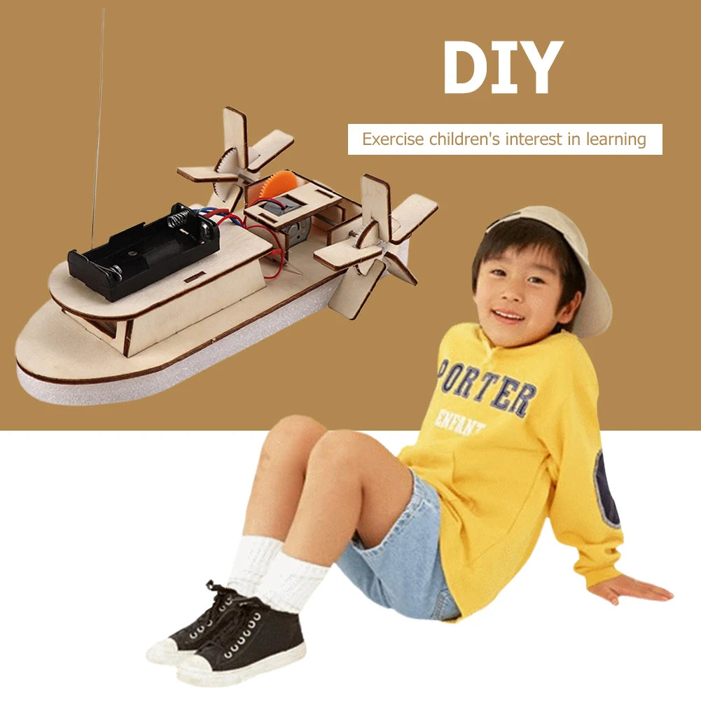 Kids DIY Science Toy Educational Scientific Experiment Puzzle Toys 3D Assemble Car Boat Model Physics School STEM Projects Kit