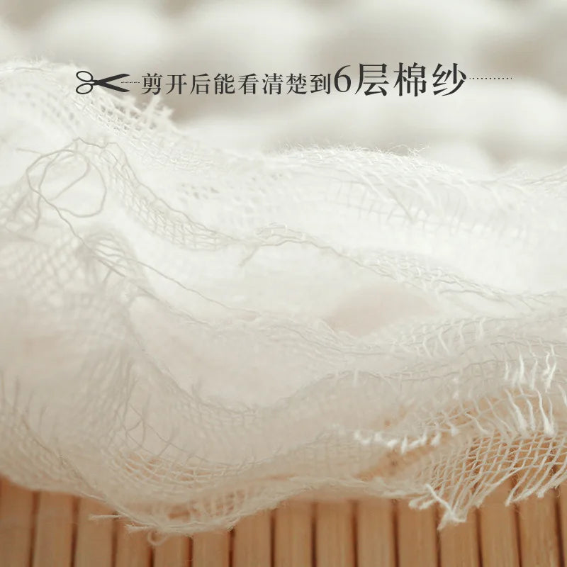 5pcst Baby Towels Muslin 6 layers Cotton SoftBaby Face Towel Handkerchief Bathing Feeding Face Washcloth Wipe Burp Cloth