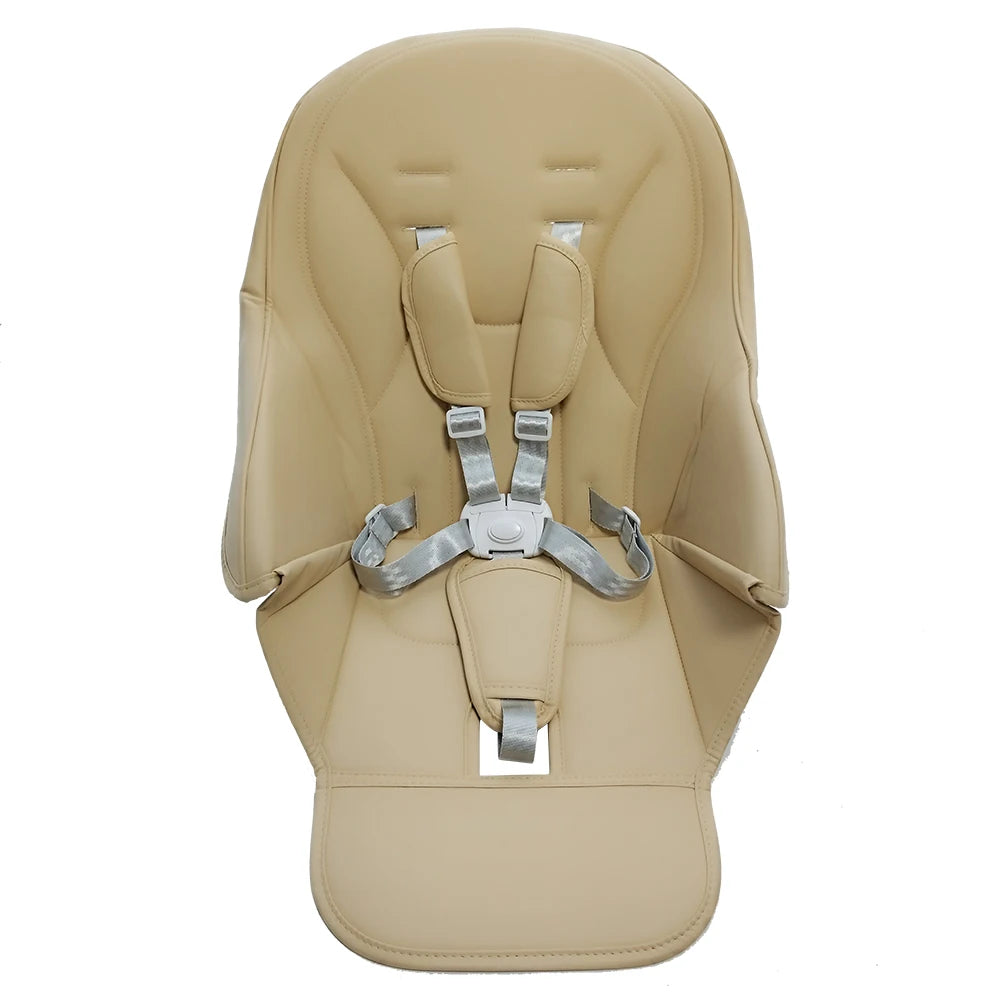 Seat Cushion For Peg perego Siesta Prima Pappa Zero3 High Chair PU Leather With Safety Belt Shoulder Crotch PAD DIY Replace Part