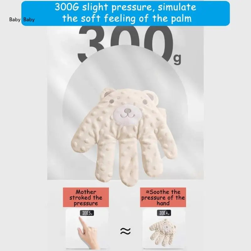 Cartoon Baby Sleep Aid Soothing Pillow Comforting Hand Detachable with Remote for Comfortable Newborns Sleeping