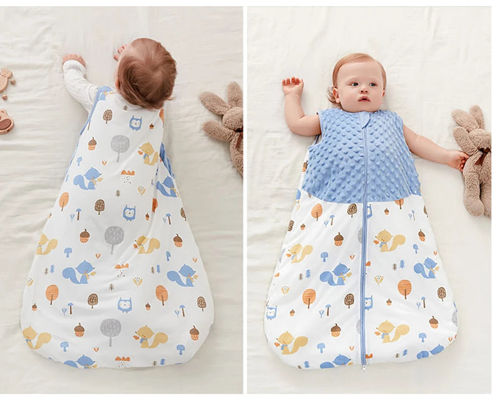 Baby Sleepsack 3-24Months Autumn Baby Sleeping Bag Blanket 1.5Tog Doudou Soft Feeling Starfish Shell Print Vest Style