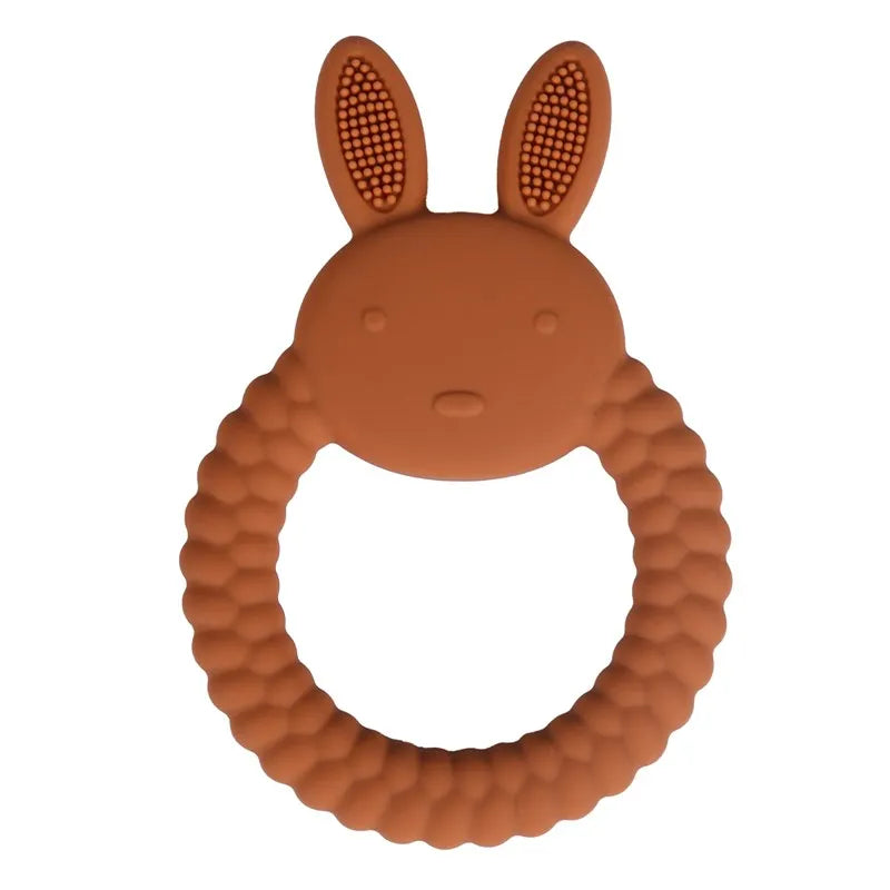 Baby Teether Gloves Kids Cartoon Bear Teething Silicone Dental Care Gums Anti-eating Hand Molar Stick BPA Free Baby Accessorie