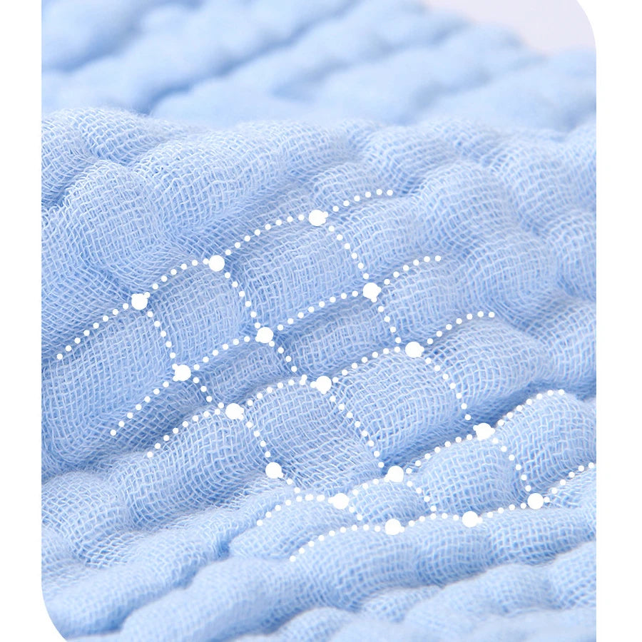 5pcst Baby Towels Muslin 6 layers Cotton SoftBaby Face Towel Handkerchief Bathing Feeding Face Washcloth Wipe Burp Cloth