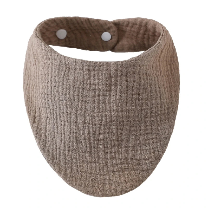 Baby Infant Cotton Bib Solid Color Scarf Feeding Saliva Towel Bandana Burp Cloth Boy Girl Babies Accessories Newborn