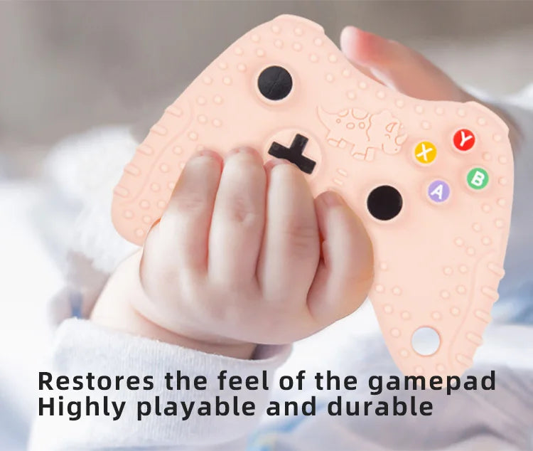 Creative Silicone Baby Teething Toys Remote Control Game Controller Silicone Teething Toy for Babies 6-12 Months Gifts