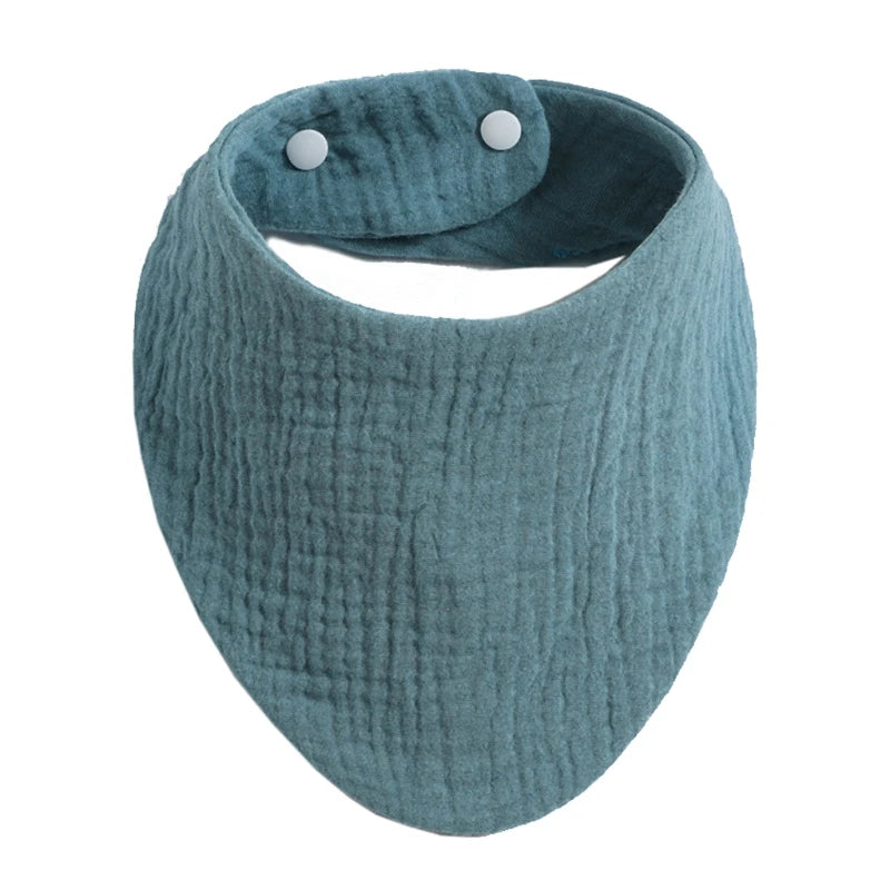 Baby Infant Cotton Bib Solid Color Scarf Feeding Saliva Towel Bandana Burp Cloth Boy Girl Babies Accessories Newborn