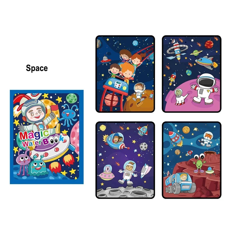 Coloring Books Baby Magic Water Book Montessori Educational Toys Children 1 Year Reusable Painting Kids Games