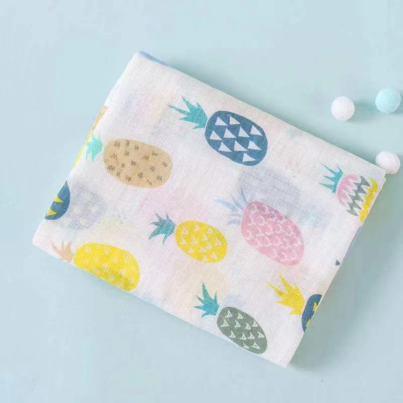 Baby Bath Towel Kids Bathrobe Child Blanket Wrap for Newborn Infant Toddler Boys Girls Gauze Cotton 110*110cm