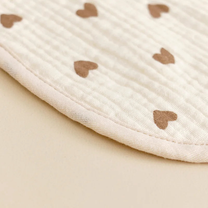 New Gauze U-shaped Baby Bibs Cute 6 Layers Cotton Saliva Towel Newborn Burp Cloths Bandana Scarf for Boy Girl Feeding Drool Bib