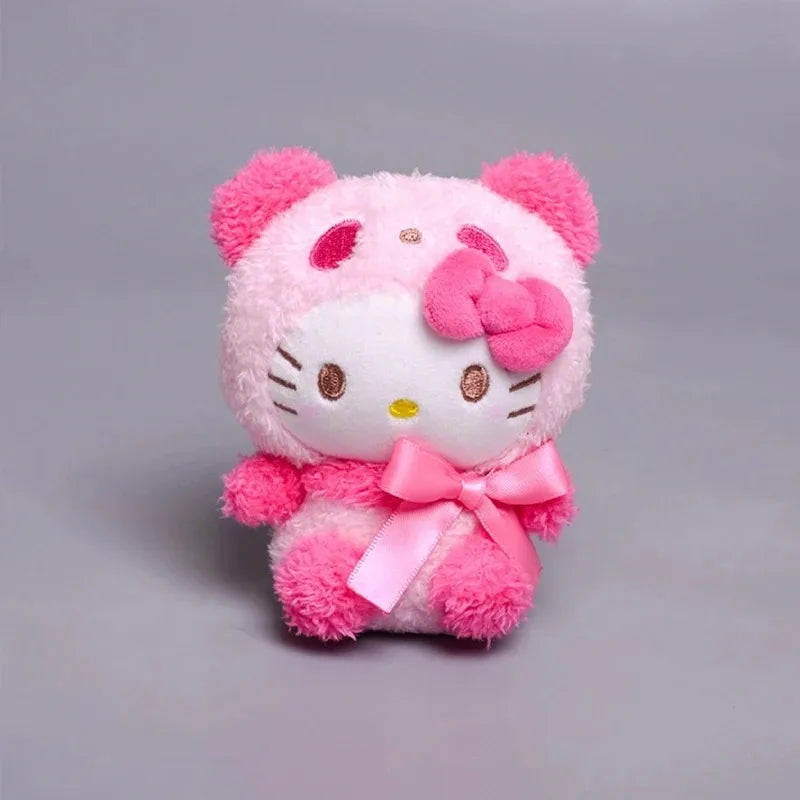 25cm Sanrio Hello Kitty Kuromi Cute Plush Toys Women Bag Anime Cartoon Cute Shoulder Backpacks Girls Christmas Birthday Gifts