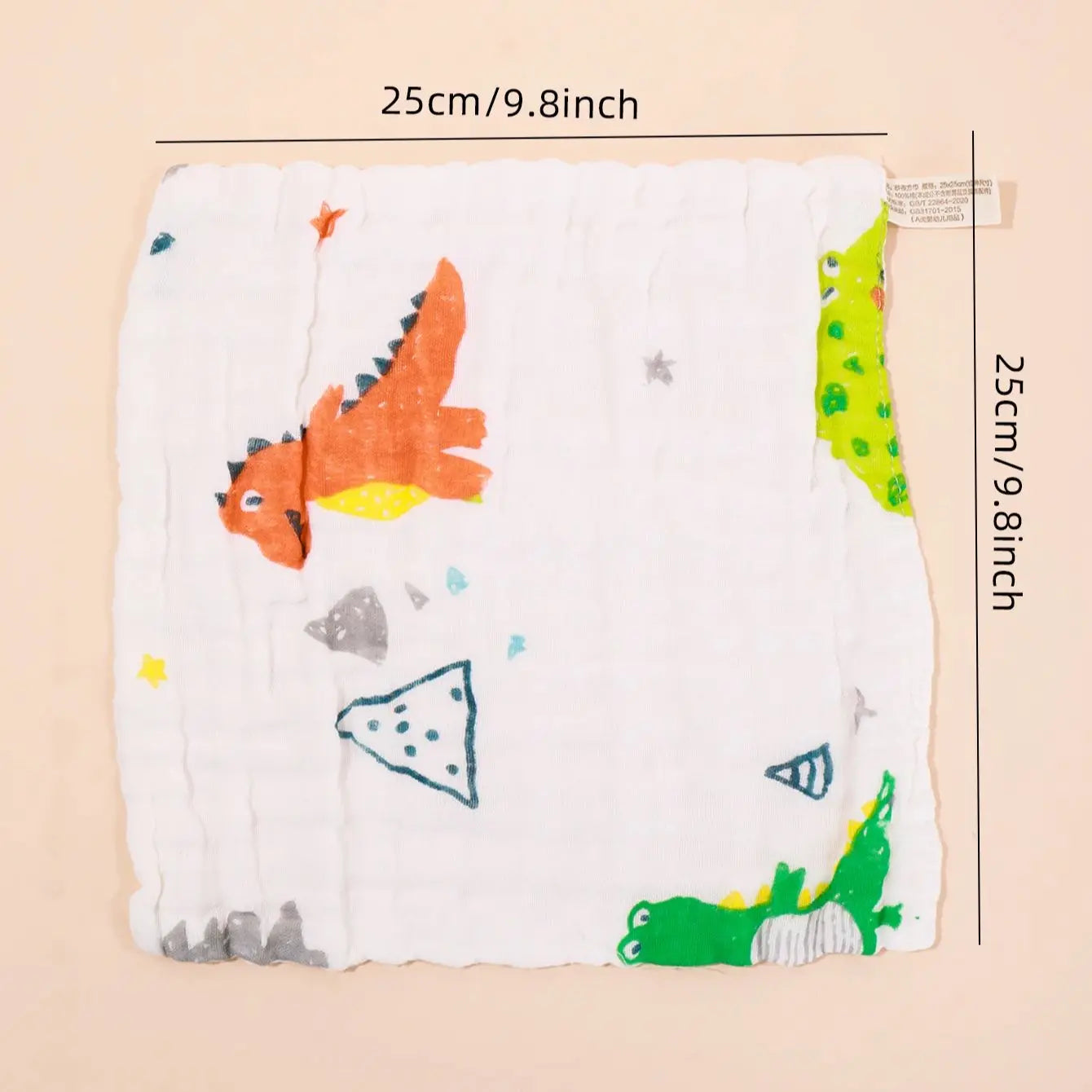 Random 5pcs Muslin 8 layers Cotton Soft Baby Towels Baby Face Towel Handkerchief Bathing Feeding Face Washcloth Wipe Burp Cloth
