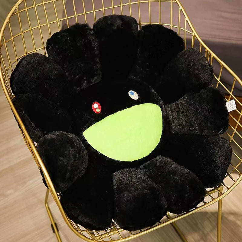 40/60cm Sunflower Plush Pillow Soft Plush Flower Pillow Plant Mat Sofa Bed Sleep Back Pillow Kawaii Room Decor Gifts