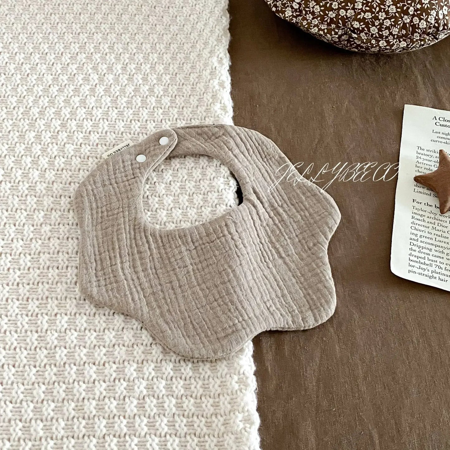 Boys and Girls Pure Cotton Candy Muslim Comfortable Saliva bib Baby Solid Lace Saliva Towel Saliva Towel Baby Supplies