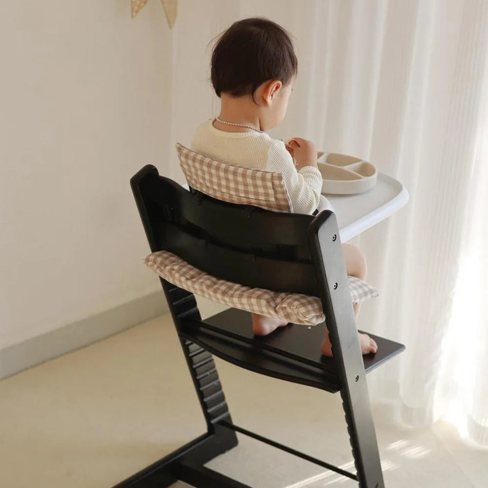 Soft Seat Cushion for Infants, Baby High Chair Cushion, Cartoon Bear Chair Back Cushion and Seat Cushion, High Chair Accessories