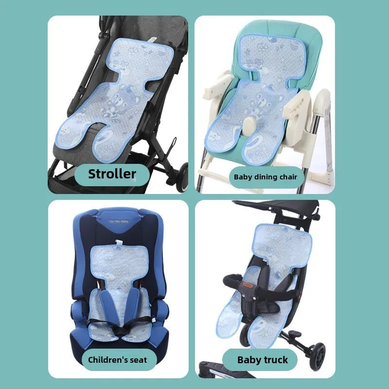 Universal Baby Stroller Seat Pad Summer Washable Cooling Mat Cushion for Stroller Car Seat High Chair Pushchair Sleeping Cushion