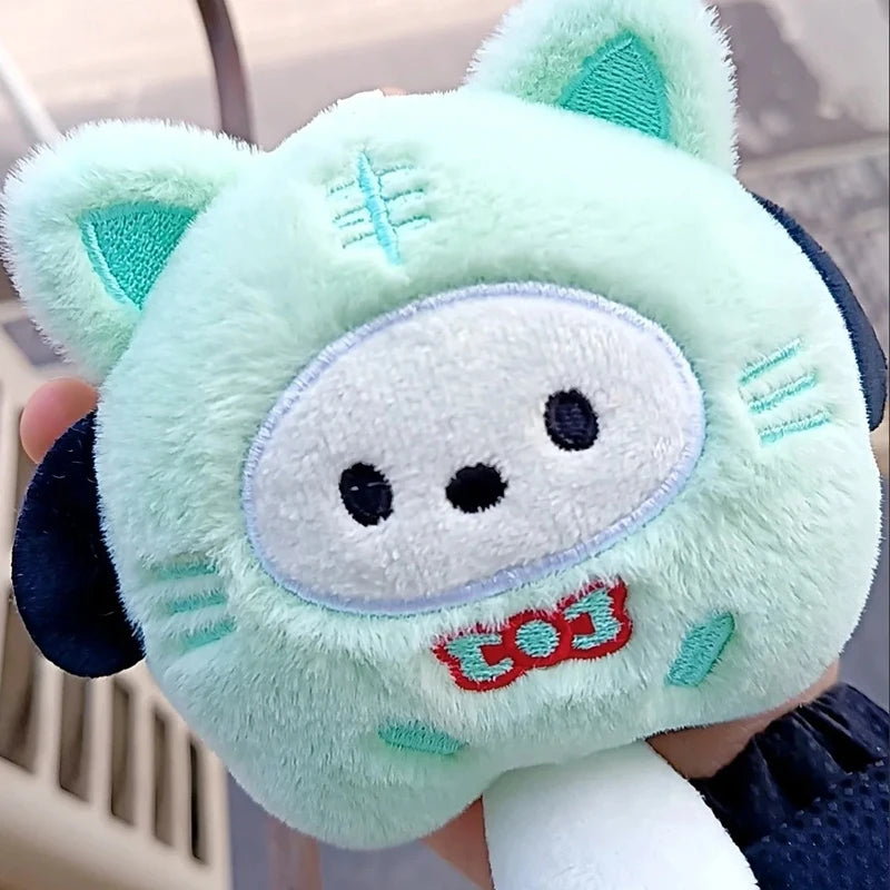 Sanrio Plush Doll Keychain Melody Cinnamoroll Pochacco Cute Key Ring Bag Pendant Gift Kids Toys Backpack Decoration Girl Gifts