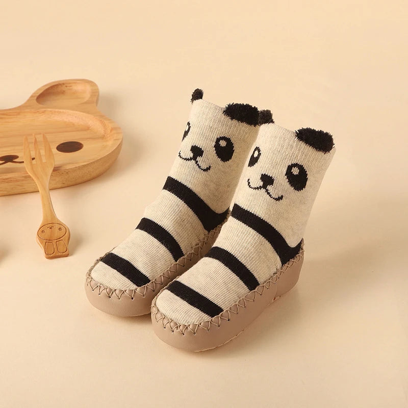 2025 New Born Baby Socks with Rubber Soles Infant Baby Girls Boys Shoes Spring Autumn Baby Floor Socks Anti Slip Soft Sole Sock