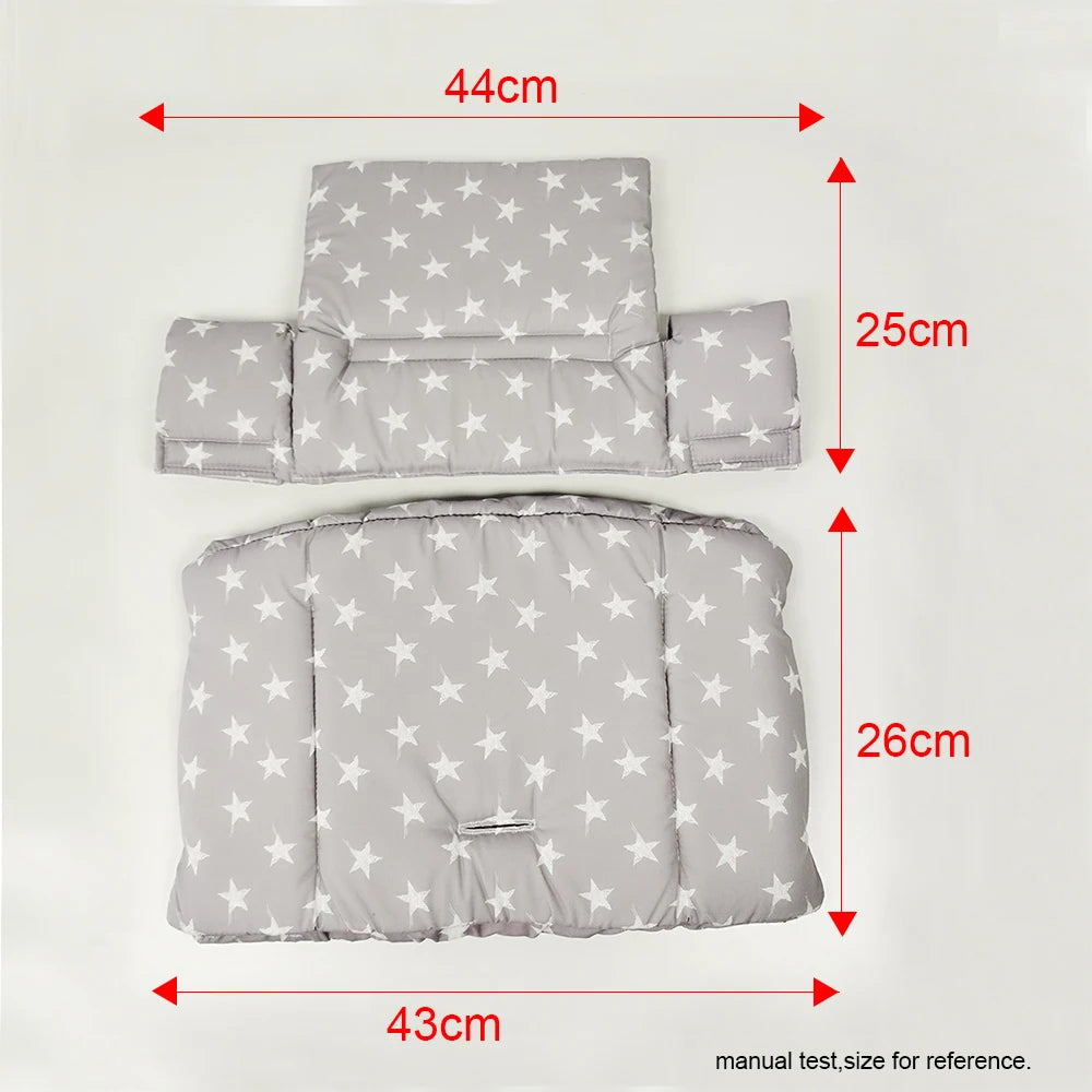 Baby Cushion For Stokke Tripp Trapp Highchair Dinner Chair Child Bench Seat Backrest Cloth Cover Replacement Accesssories