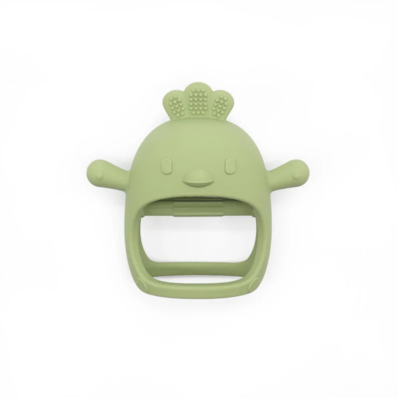 1PC Silicone Baby Teething Toys Hollow Out Baby Items Cartoon Chick Shape Baby Toys Nursing Baby Products Soft Baby Stuff