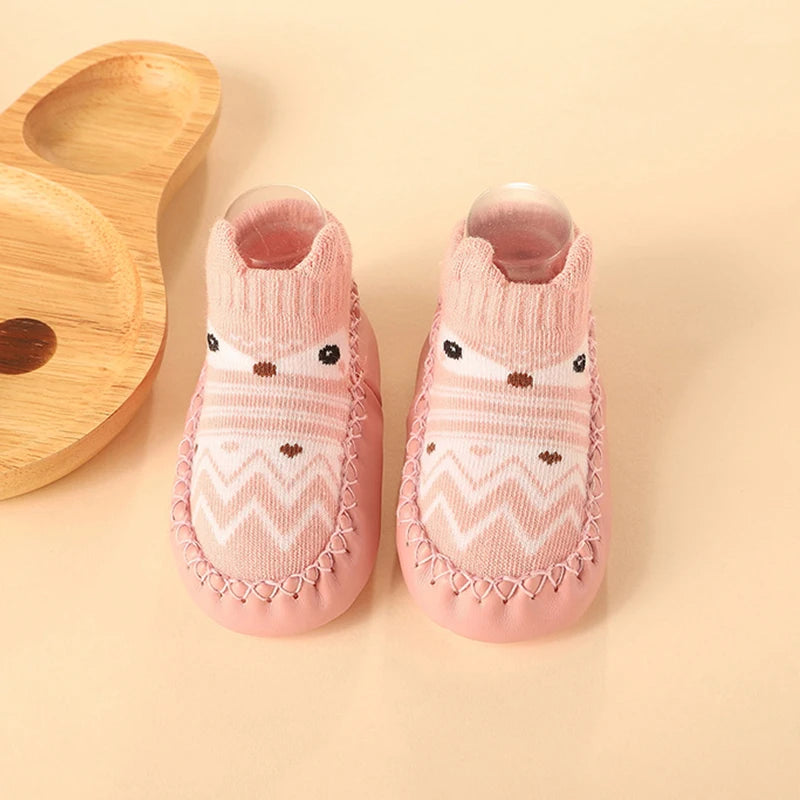 2025 New Born Baby Socks with Rubber Soles Infant Baby Girls Boys Shoes Spring Autumn Baby Floor Socks Anti Slip Soft Sole Sock