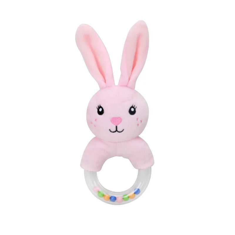 Baby Hanging Rattles Soft Sensory Learning Toy Plush Animals Stroller Infant Car Bed Crib Travel Activity for Babies Toddlers
