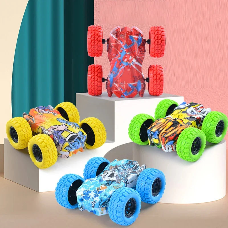 Children's toy car fun double-sided car inertial safety anti-collision anti-fall Kid's anti-fall model sliding off-road vehicle